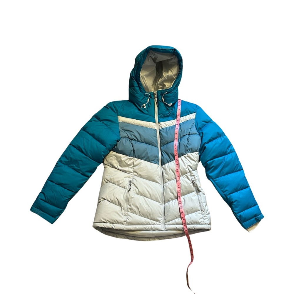 Columbia women’s Ski jacket coat medium teal grey hooded - Picture 2 of 7